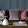Stitch Embroidered Cushion Lavender 50 x 50