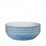 Denby Elements Blue 4 Piece Pasta Bowl Set