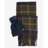 Barbour Dover Beanie & Hailes scarf Gift Set