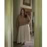 Chalk Audrey Skirt Satin