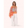 Paisley Poppies Cotton Scarf