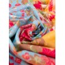 Paisley Poppies Cotton Scarf