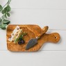 Olive Wood Cheese Board And Knife Set