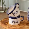 2 Ceramic Espresso Cups Mr And Mrs