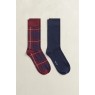 Gant Tartan Socks 2-Pack Gift Box