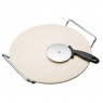 Kitchencraft Pizza Stone & Cutter 32cm Stone