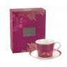 Sara Miller Chelsea Collection Cup & Saucer Pink